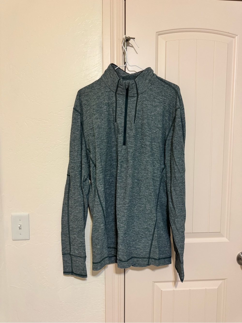 lululemon athletica Men's Slate Heather Quarter-Zip Pullover